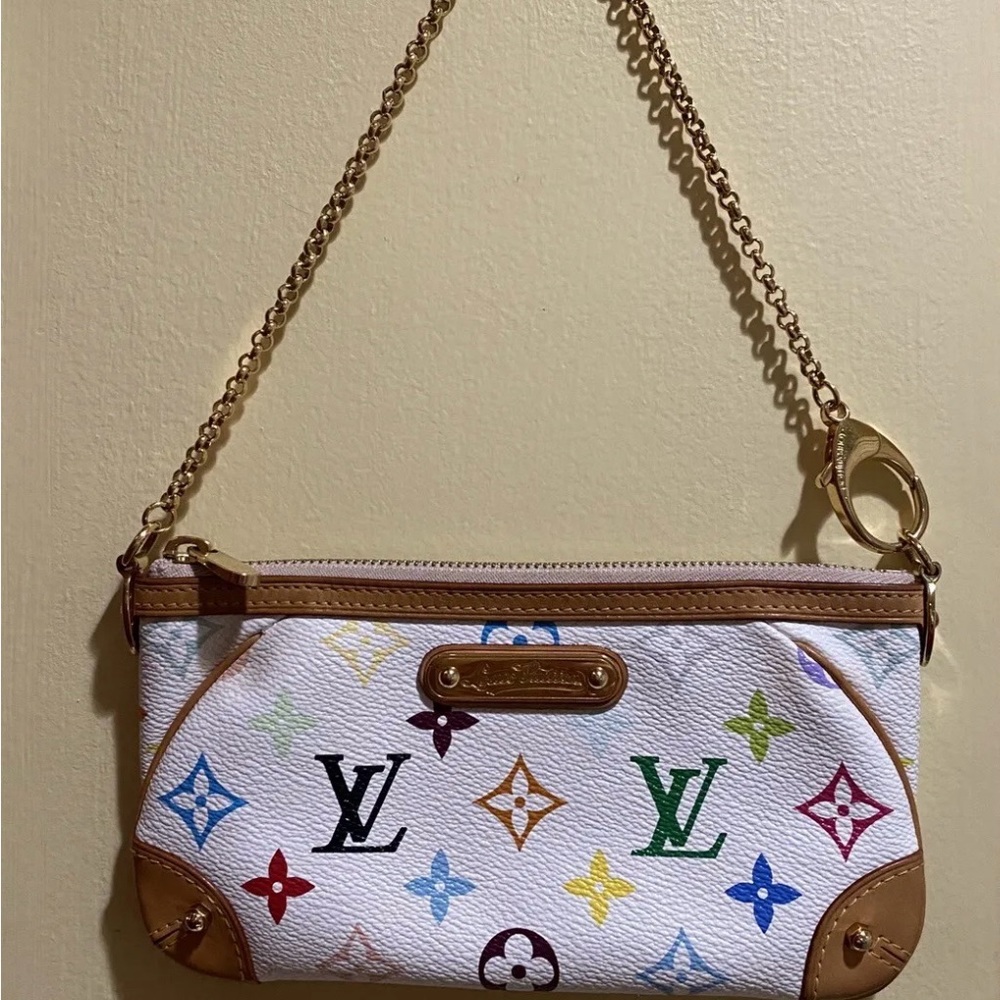 Louis Vuitton multicolor white Milla MM Pochette